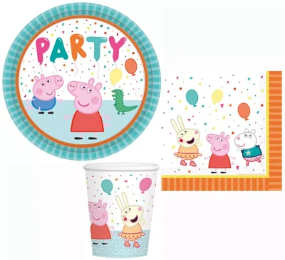 Peppa Pig Party set 32 komada - tanjuri, čaše, salvete 01155