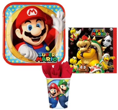 Super Mario Party set 36 komada - tanjuri, čaše, salvete 00092