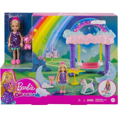 Barbie Dreamtopia Chelsea Fairytale Sleepover set za igru s lutkom GTF50