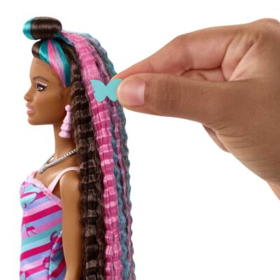 Barbie Totally Hair Butterfly Look lutka s dodacima HCM91 2