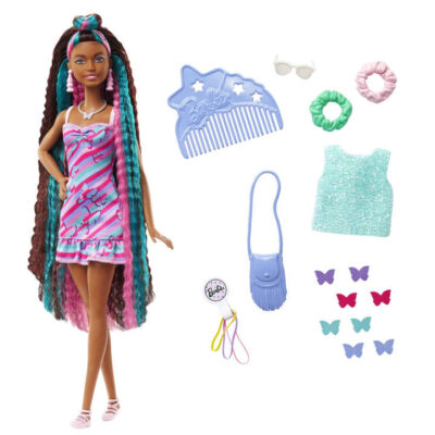 Barbie Totally Hair Butterfly Look lutka s dodacima HCM91