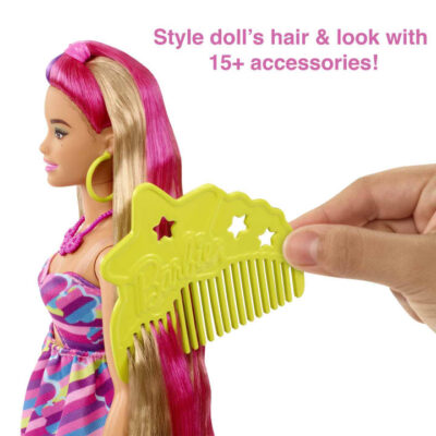 Barbie Totally Hair Flower Look lutka s dodacima HCM89 1