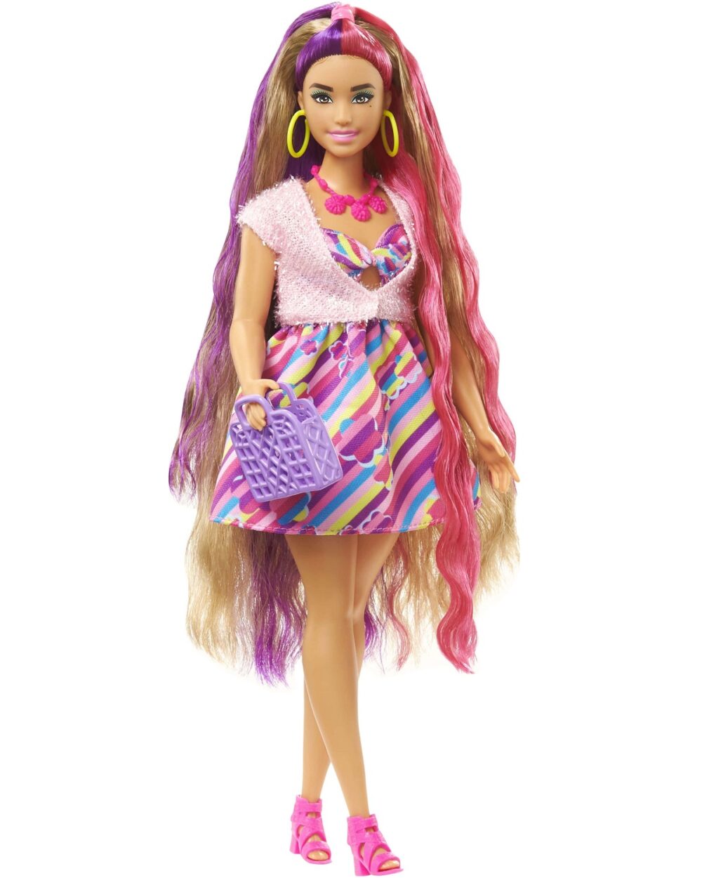 Barbie Totally Hair Flower Look lutka s dodacima HCM89 2