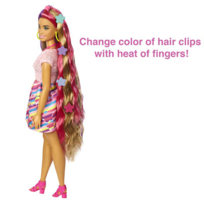 Barbie Totally Hair Flower Look lutka s dodacima HCM89 3
