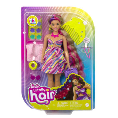 Barbie Totally Hair Flower Look lutka s dodacima HCM89 4