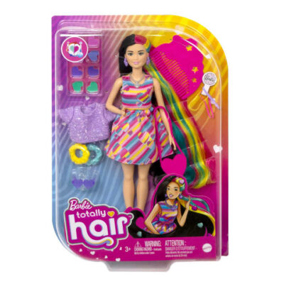 Barbie Totally Hair Hearts Look lutka s dodacima HCM90 3