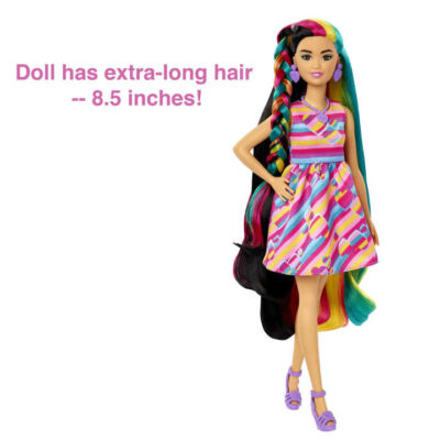 Barbie Totally Hair Hearts Look lutka s dodacima HCM90 4