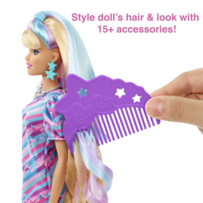 Barbie Totally Hair Stars Look lutka s dodacima HCM88 1