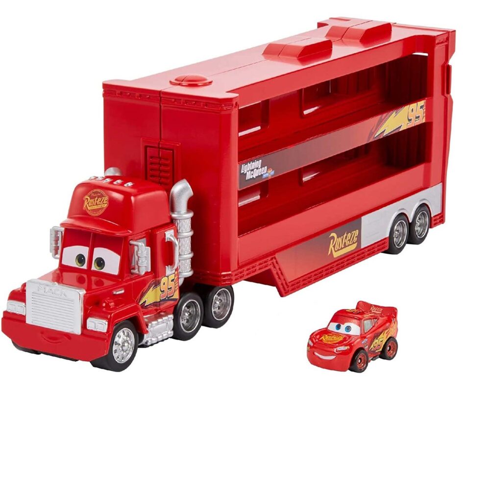 Disney Cars Transporter Mack Mini Racers Hauler kamion s autićem