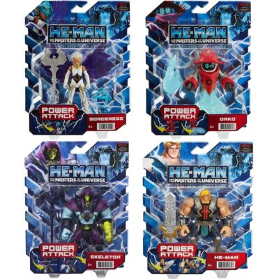 Bundle 4xkom He-Man and the Masters of the Universe Power Attack akcijske figure HBL65-968C 8