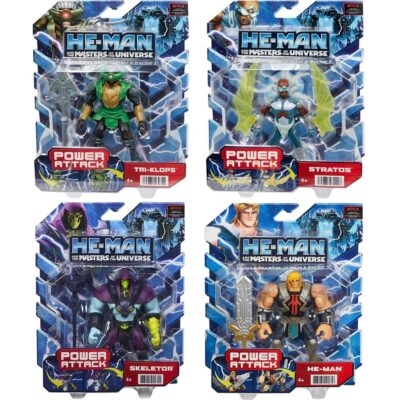 Bundle 4xkom He-Man and the Masters of the Universe Power Attack akcijske figure HBL65-968H 8