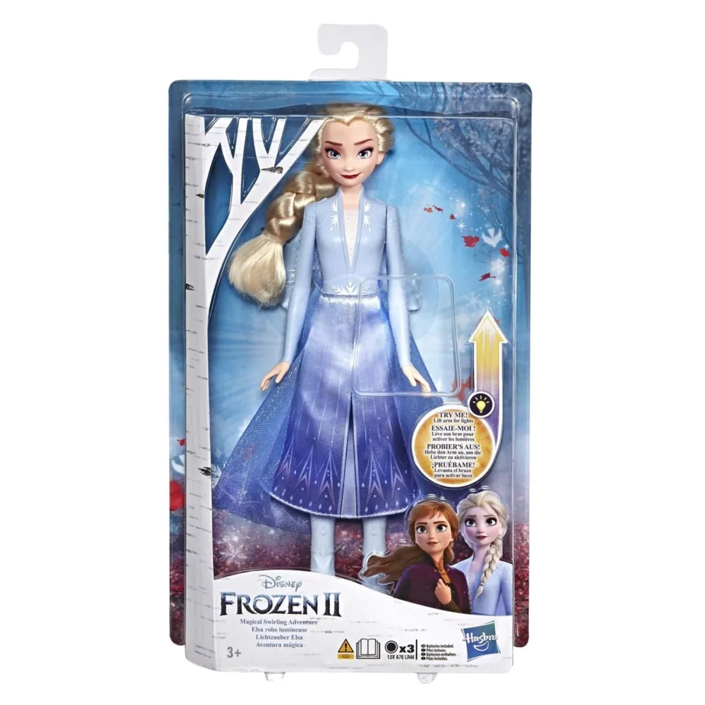 Bundle Disney Frozen 2 lutke Anna i Elsa Magical Swirling Adventure Light Up E6952 3