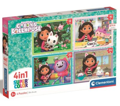 Gabina kuća lutaka 4u1 puzzle Supercolor Clementoni 21524 Gabbys Dollhouse