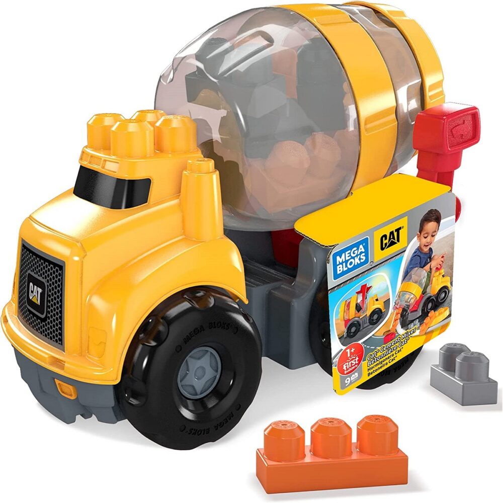 Mega Bloks First Builders CAT Kamion mješalica za beton s kockama GFG11