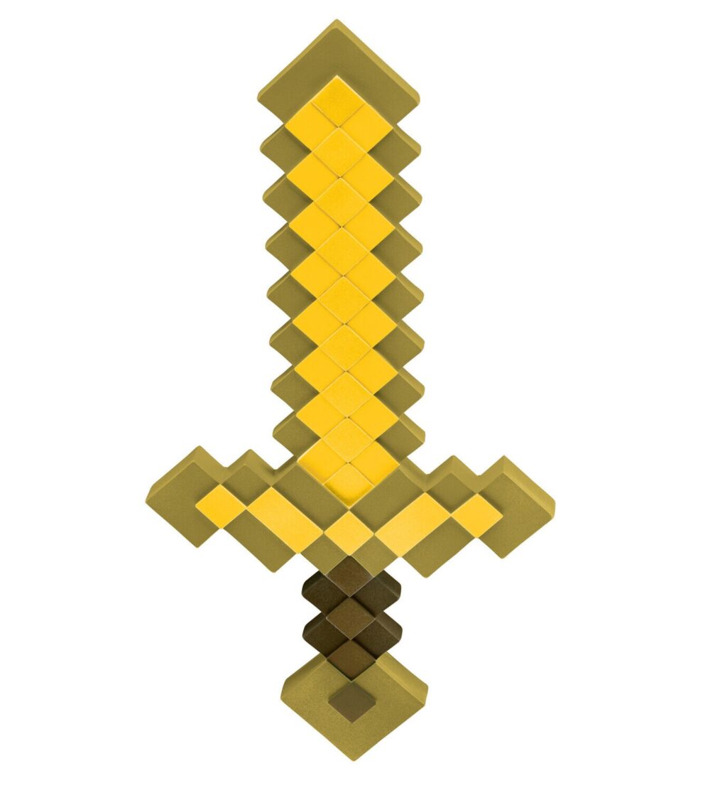 Minecraft Plastic Replica Gold Sword 51 cm