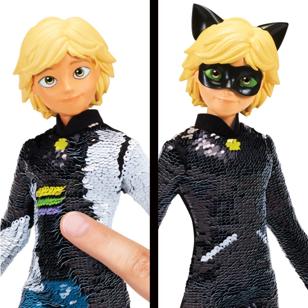 Miraculous Ladybug lutka 30 cm sa sequinom Adrien i Cat Noir 2