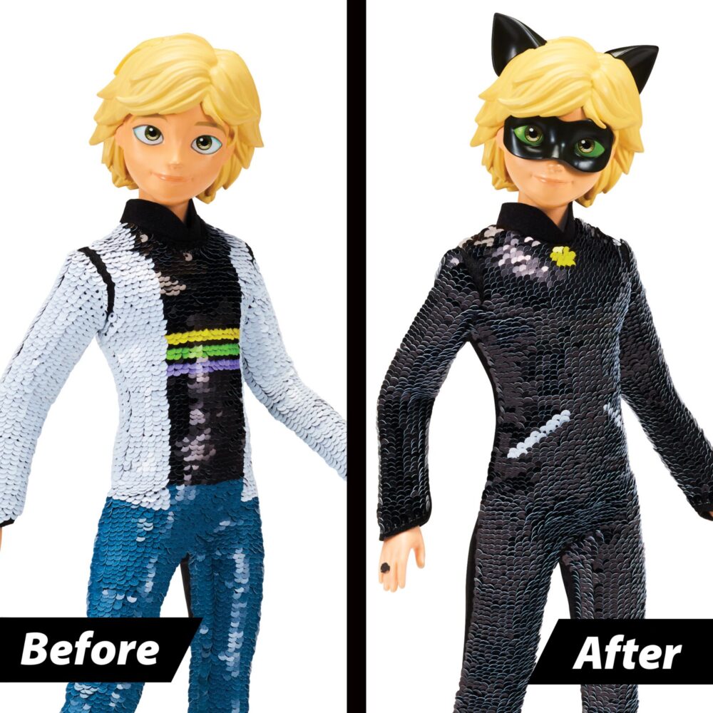 Miraculous Ladybug lutka 30 cm sa sequinom Adrien i Cat Noir 3