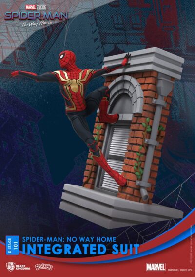 D-Stage PVC Diorama Spider-Man Integrated Suit Spider-Man No Way Home figura 16 cm BKDDS-101 2