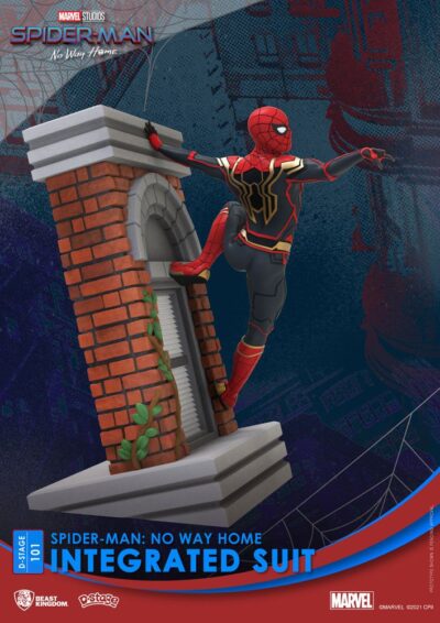 D-Stage PVC Diorama Spider-Man Integrated Suit Spider-Man No Way Home figura 16 cm BKDDS-101 4