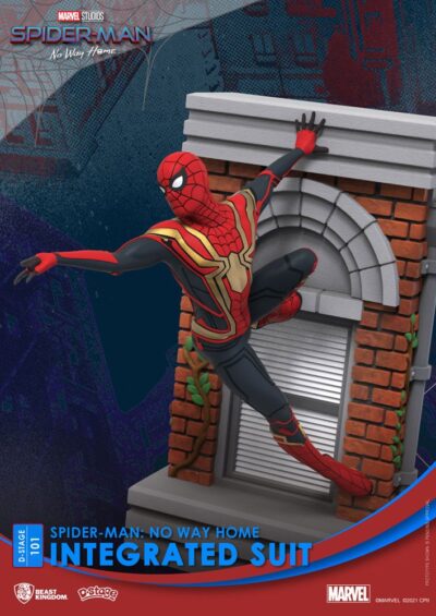 D-Stage PVC Diorama Spider-Man Integrated Suit Spider-Man No Way Home figura 16 cm BKDDS-101 5