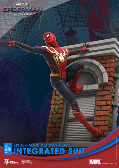 D-Stage PVC Diorama Spider-Man Integrated Suit Spider-Man No Way Home figura 16 cm BKDDS-101 6