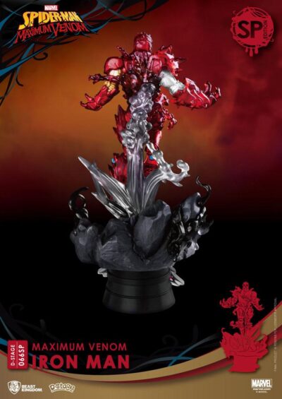 Maximum Venom Iron Man Special Edition Marvel Comics D-Stage PVC Diorama 16 cm figura Beast Kingdom DS-066SP 3