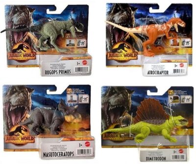 BUNDLE Jurassic World Dominion Dinosaur Set 4 Figure Mattel HDX18