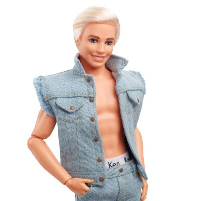 Barbie The Movie Ken Wearing Denim Matching Set lutka 30 cm Mattel HRF27 6