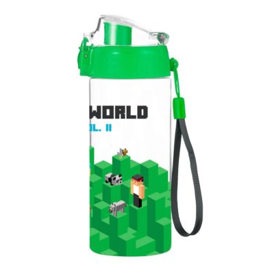 Boca za vodu zelena Play World 500 ml s Minecraft uzorkom