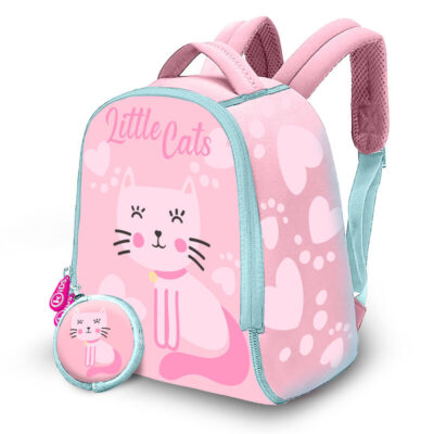 Little Cats neopren ruksak vrtićki 25 cm + torbica privjesak Kids Licensing