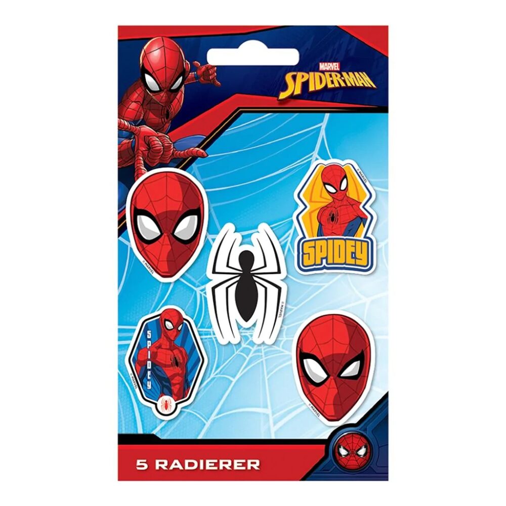 Marvel Spider Man Set Gumica Za Brisanje