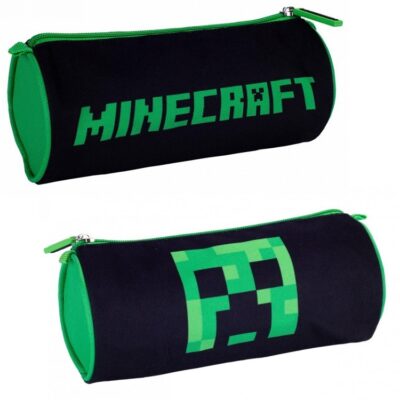 Minecraft okrugla pernica 22x8x8 cm zeleno crna 3