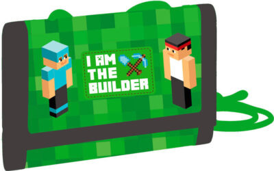 Novčanik s Minecraft uzorkom zeleni Play World 10x14 cm 1