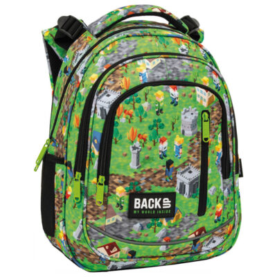 Školska torba ruksak s Minecraft uzorkom Back Up 39x27x20 cm R61