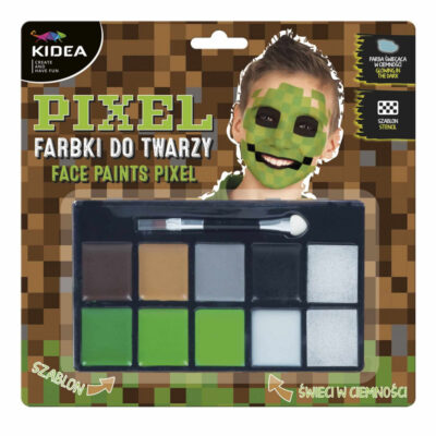 Šminka za lice Pixel s Minecraft uzorkom 10 kom Kidea