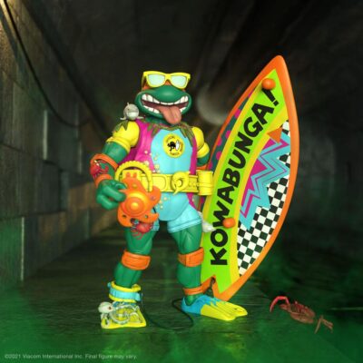 Teenage Mutant Ninja Turtles Ultimates Sewer Surfer Mike akcijska figura 18 cm Super7 2