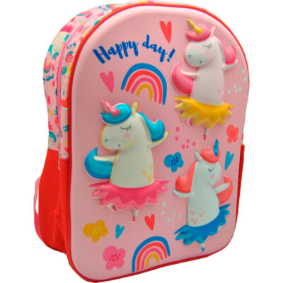 Unicorn Happy Day 3D ruksak vrtićki 30 cm Kids Licensing 1