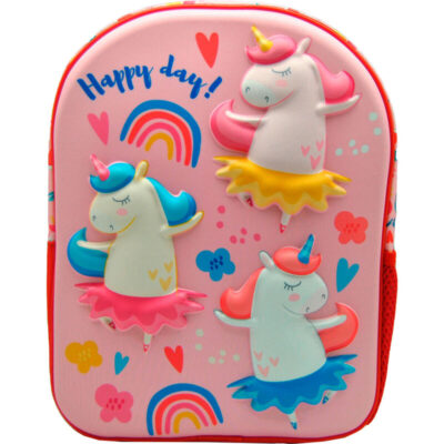 Unicorn Happy Day 3D ruksak vrtićki 30 cm Kids Licensing
