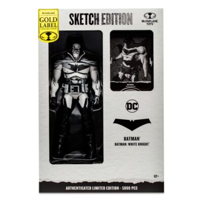 DC Multiverse Sketch Edition Batman (Batman White Knight) Gold Label 18 cm akcijska figura McFarlane 17053 6