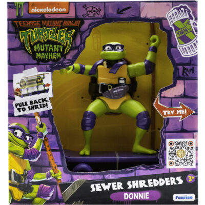 Sewer Shredders Donatello Teenage Mutant Ninja Turtles Mutant Mayhem akcijska figura 12 cm Ninja Kornjače 3