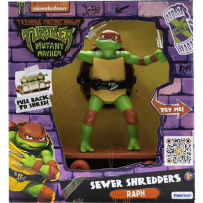 Sewer Shredders Raphael Teenage Mutant Ninja Turtles Mutant Mayhem akcijska figura 12 cm Ninja Kornjače 1
