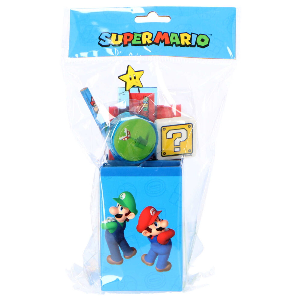 Super Mario držač olovaka s priborom 7 dijelova 3