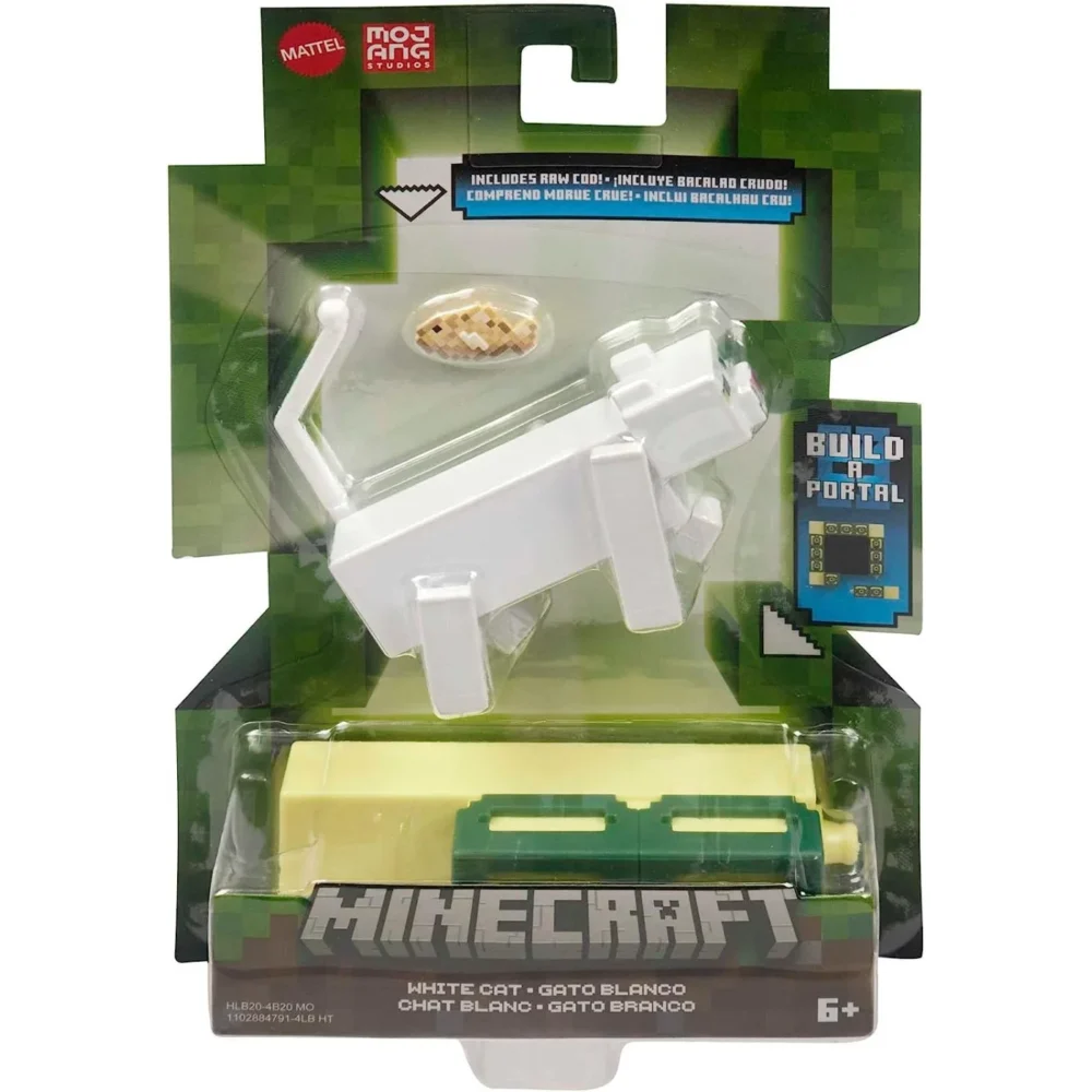 Minecraft White Cat Build A Portal Akcijska Figura HLB20