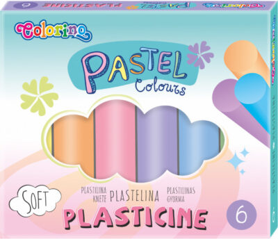 Plastelin 6 komada pastel boje Colorino Kids 84972