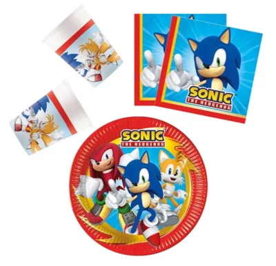 Sonic The Hedgehog Party Set 36 Komada – Tanjuri, čaše, Salvete 59000 1