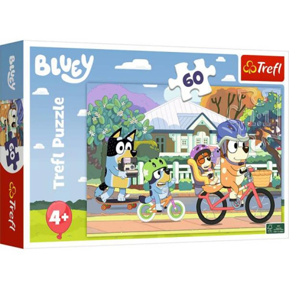 Bluey Puzzle 60 Kom Bluey Na Biciklu