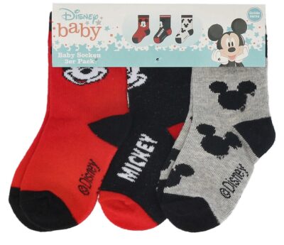 Disney Mickey Mouse Baby čarape 3 Pack