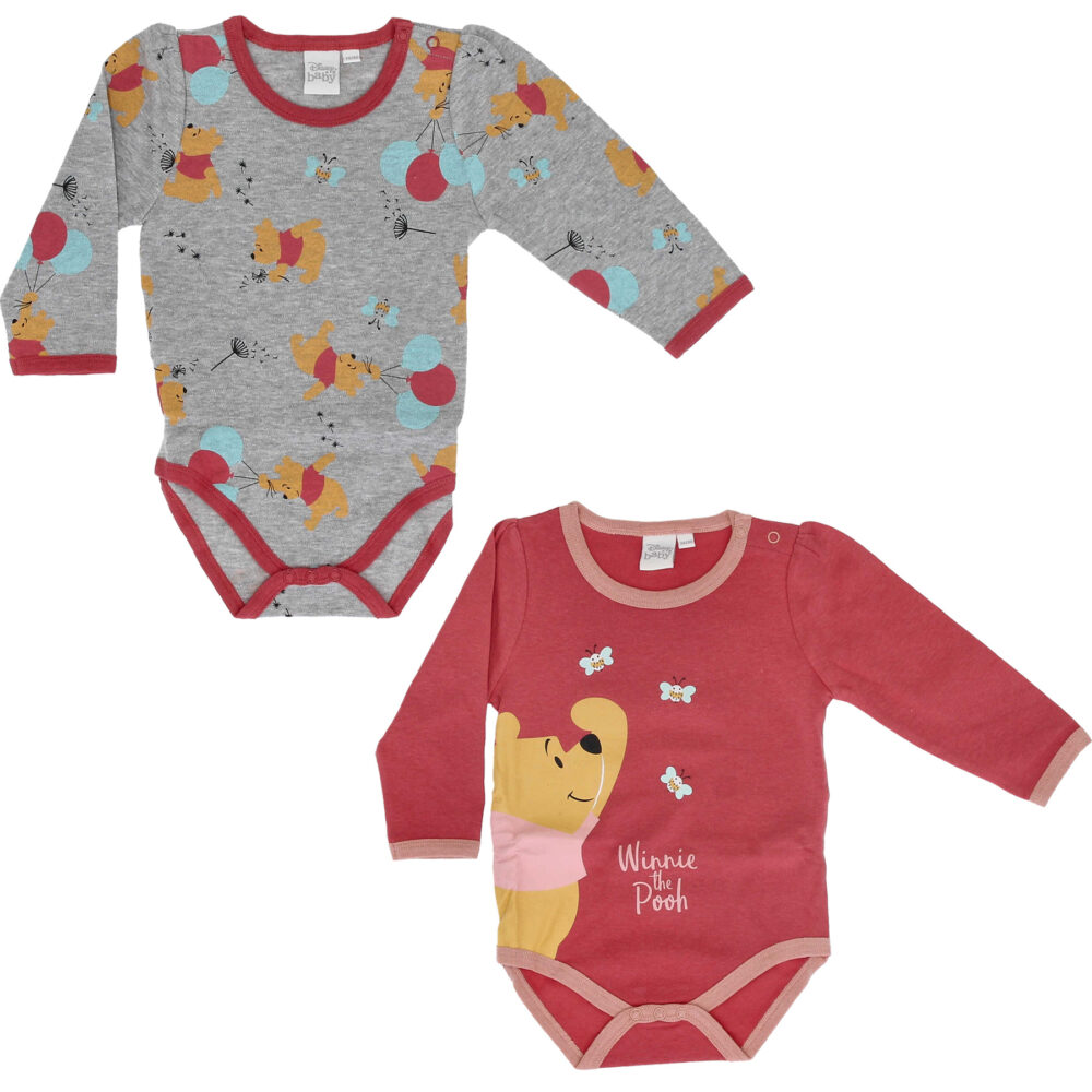 Disney Winnie the Pooh Baby body 2 pack rozi