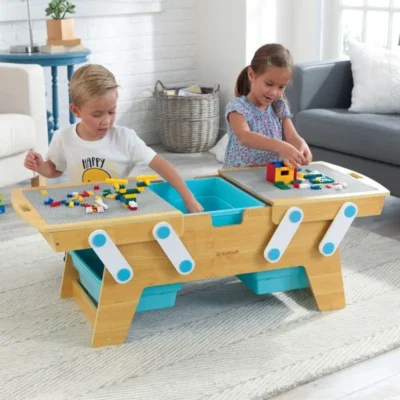 Kidkraft Building Bricks Play N Store Table 2-in-1 stol za igru i spremište