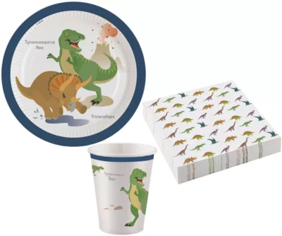 Dinosaur Party set 36 komada – tanjuri, čaše, salvete 52574